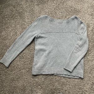 LOFT Stiched Yoke Sweater with Sequin Detail